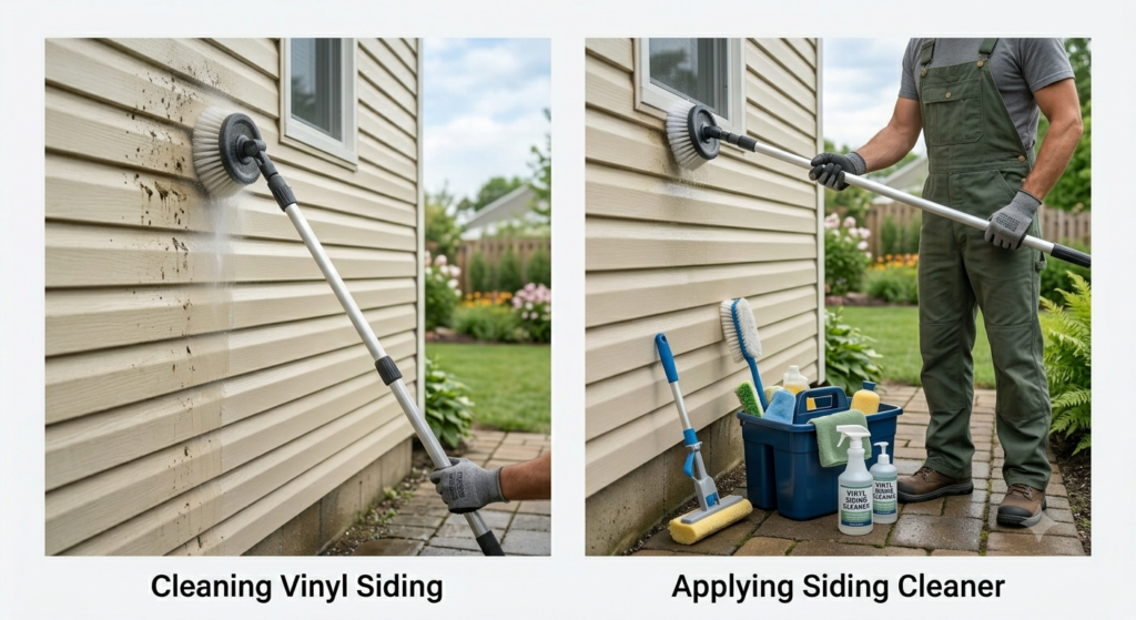 Cleaning & Painting Vinyl Siding | Applying Siding Cleaner