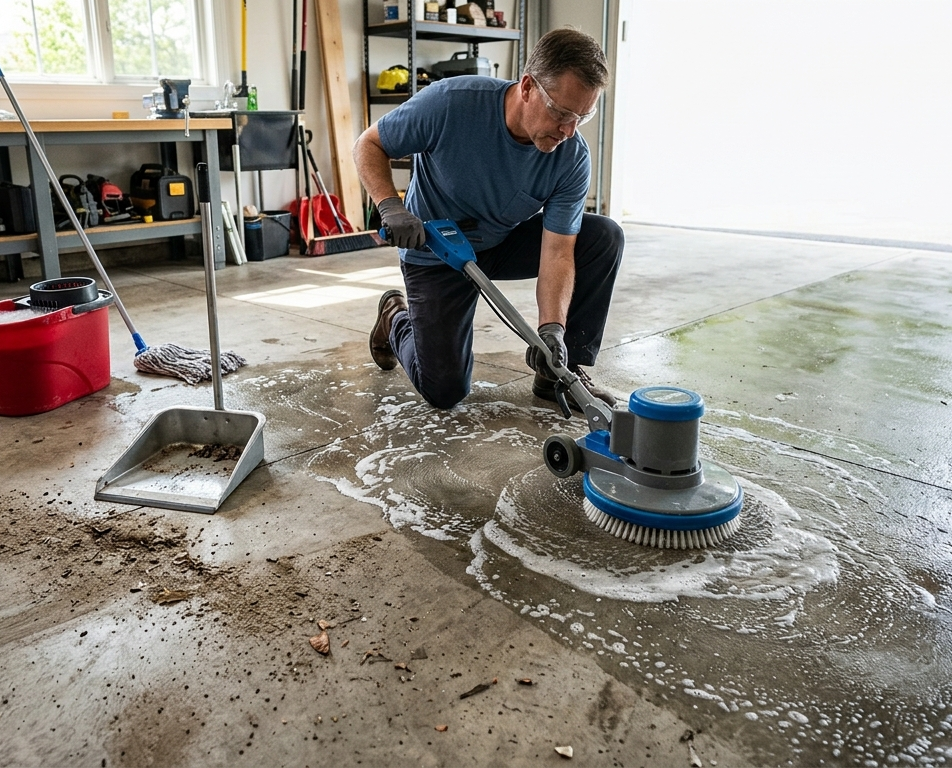How to Clean Concrete Floors Without Damaging the Surface