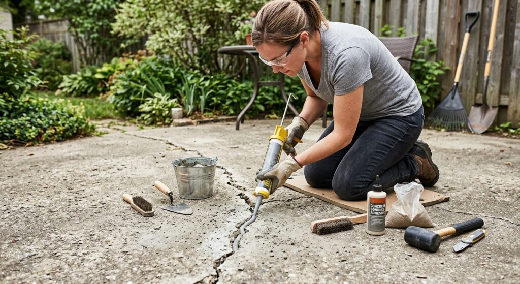 How to Repair a Cracked Concrete Patio: 7 Easy DIY Steps